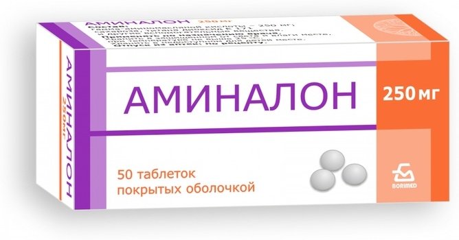 Аминалон таблетки 250 мг 50 шт