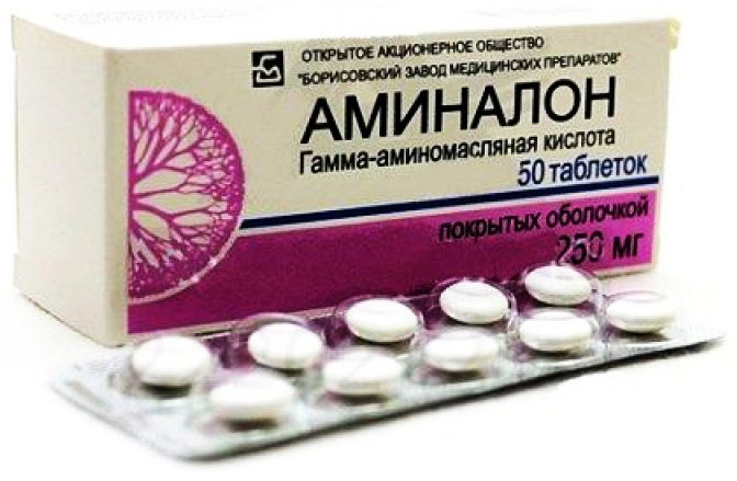Аминалон таблетки 250 мг 50 шт