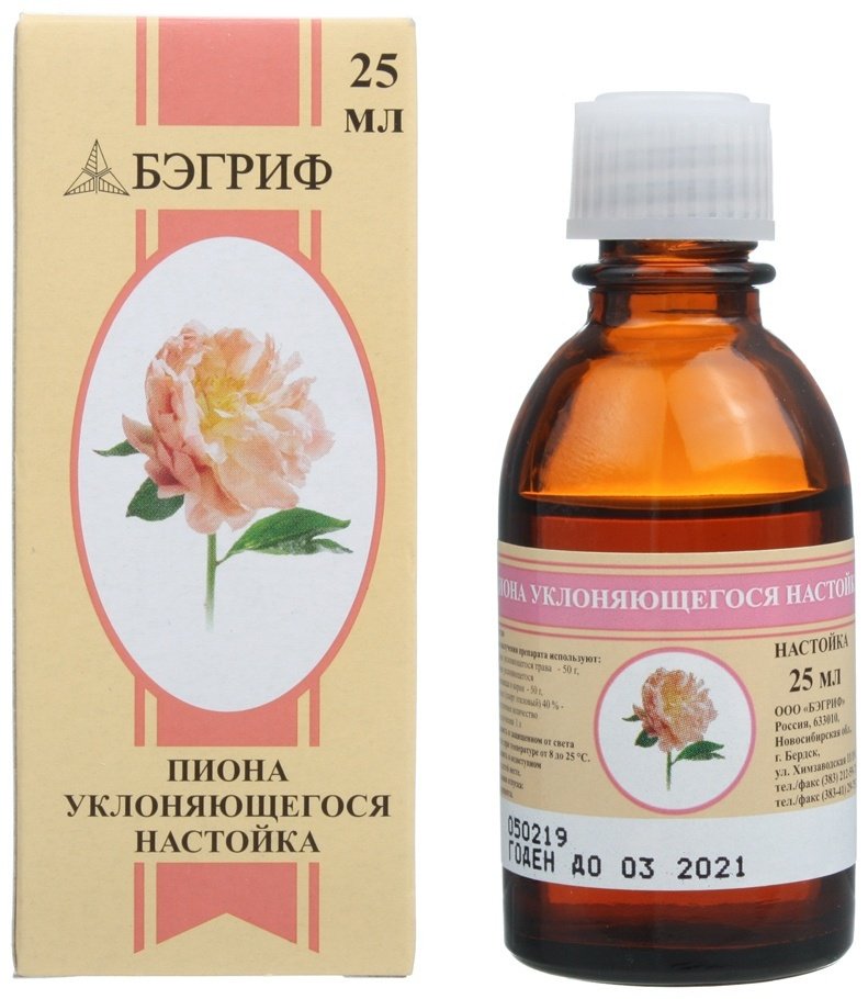 ПИОНА настойка 2.5 г 1 шт