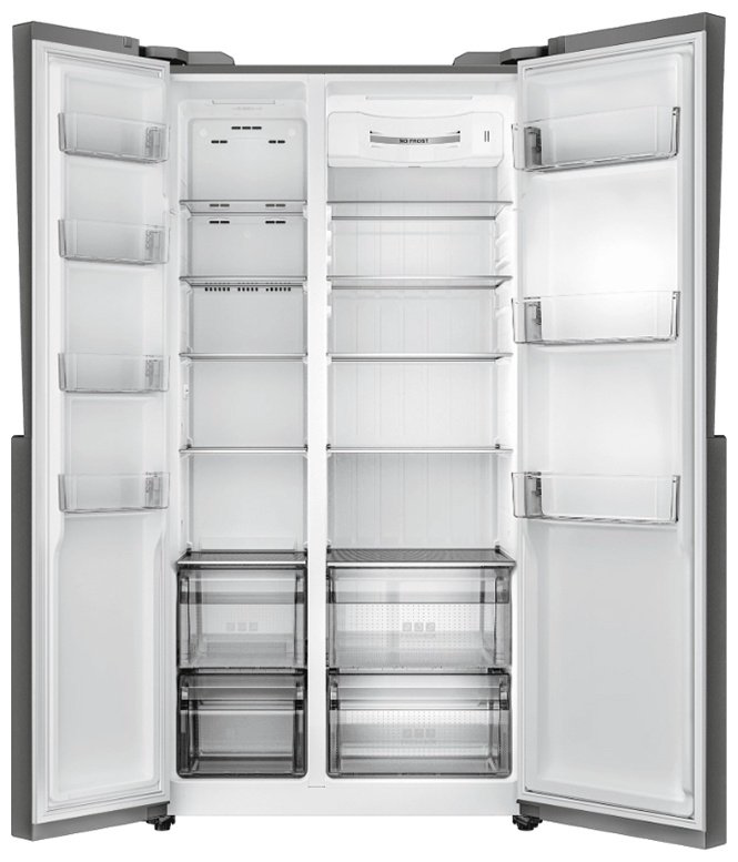 Холодильник Haier HRF-523DS6RU серый купить,NaN