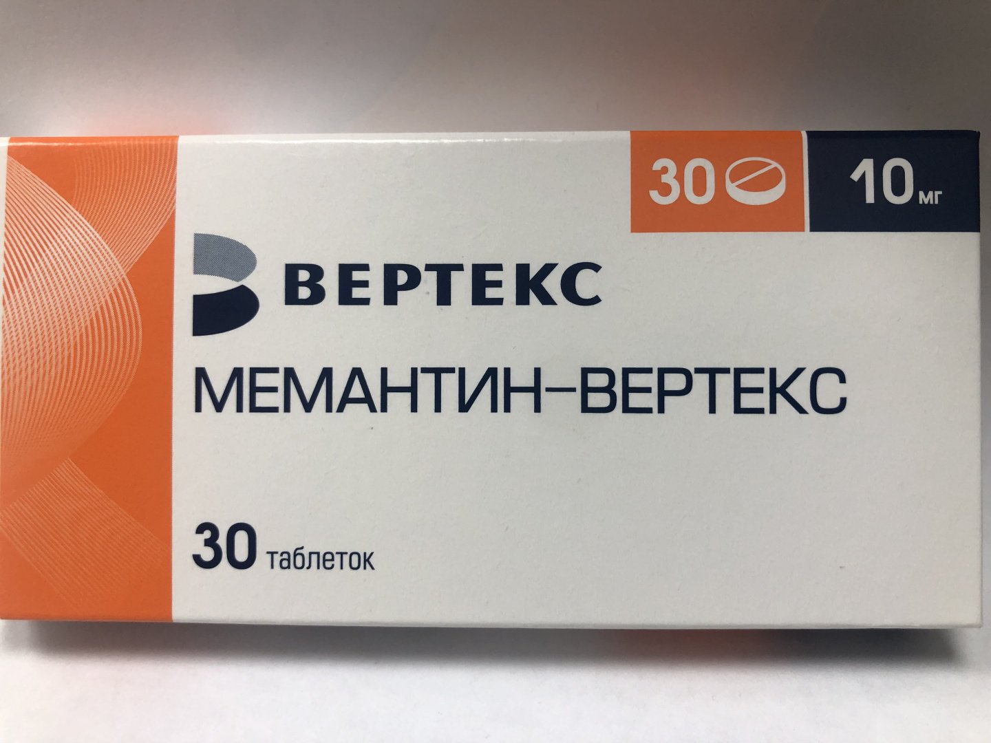 Мемантин Вертекс таблетки 10 мг 30 шт