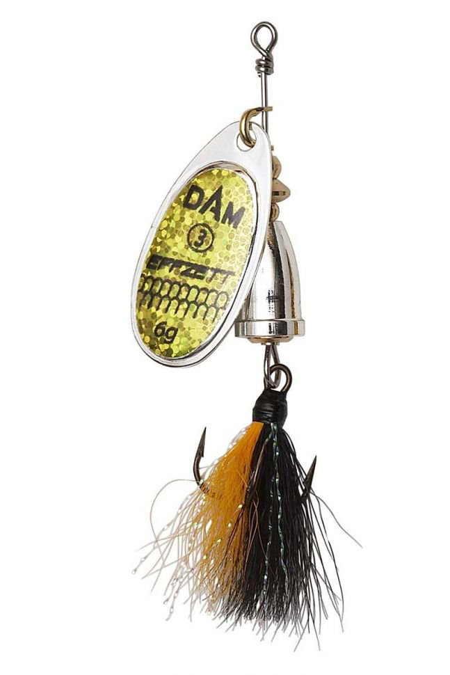 Блесна DAM Effzett Executor Dressed Spinner №3 6гр Reflex gold купить,NaN