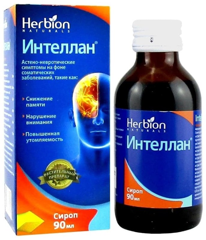 Интеллан сироп 100 мг 90 мл