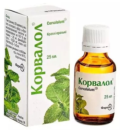 Корвалол капли 20 мг/мл 25 мл