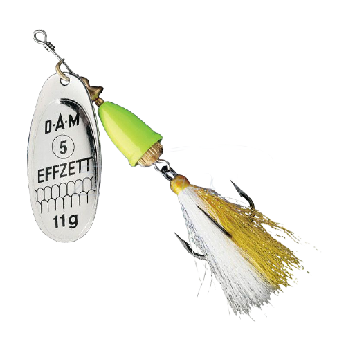 Блесна DAM Effzett Executor Dressed Spinner №2 4гр Silver Lemon купить,NaN