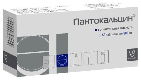 Пантокальцин таблетки 500 мг 50 шт