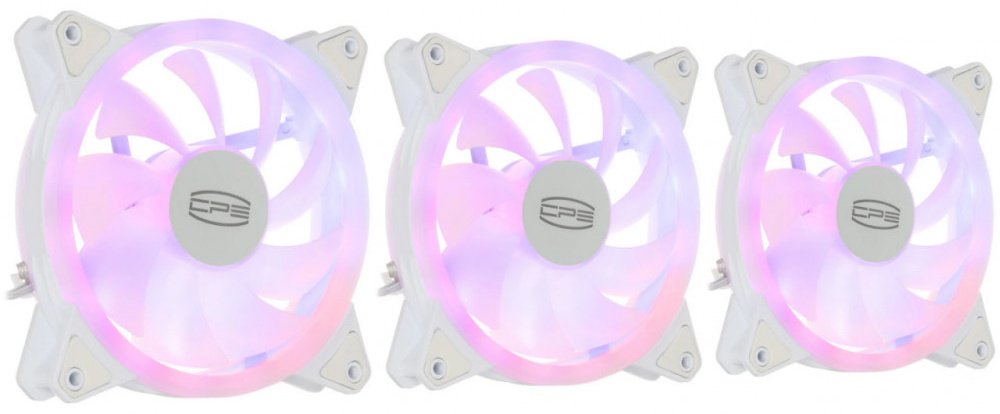 Вентилятор PCcooler F3 T120 ARGB WH 3IN1