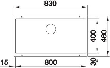 Кухонная мойка Blanco Subline 800-U 523148 Gray-Beige купить,326760