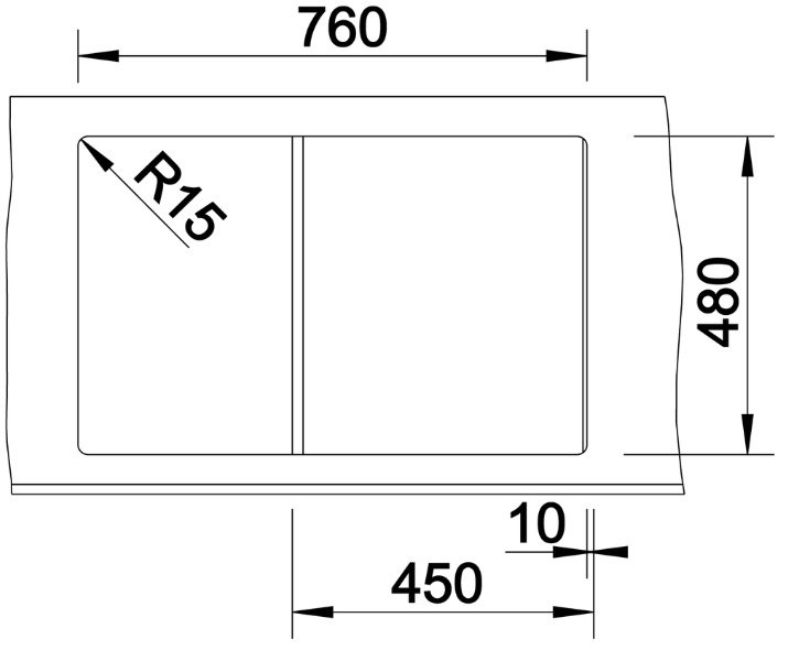 Кухонная мойка Blanco подстольная Zia 45 S, черный купить,0