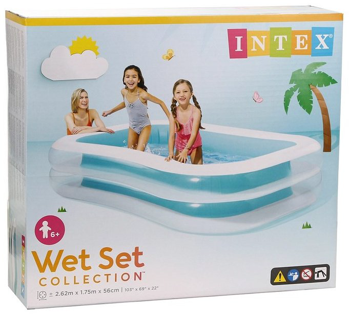 Бассейн надувной Intex Swim Center Family 56483NP, 262x175x56 см