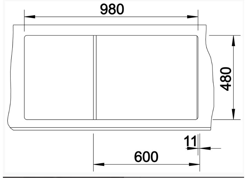 Кухонная мойка Blanco подстольная BLANCO Zia 6 S, черный купить,243432