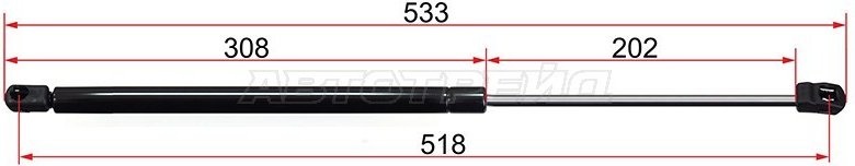 SAT Артикул: ST-817712E000, Бренд: SAT, Страна: КИТАЙ Амортизатор крышки багажника Hyundai Tucson 04-09 (СправаСлева) упор крышки багажника для Hyundai Tucson 2004-2009 черный купить,NaN