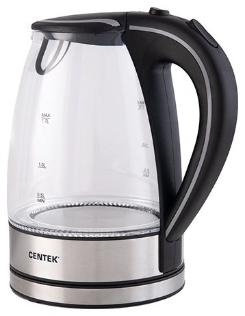 Электрочайник CENTEK CT-1009 BLS черный купить,0