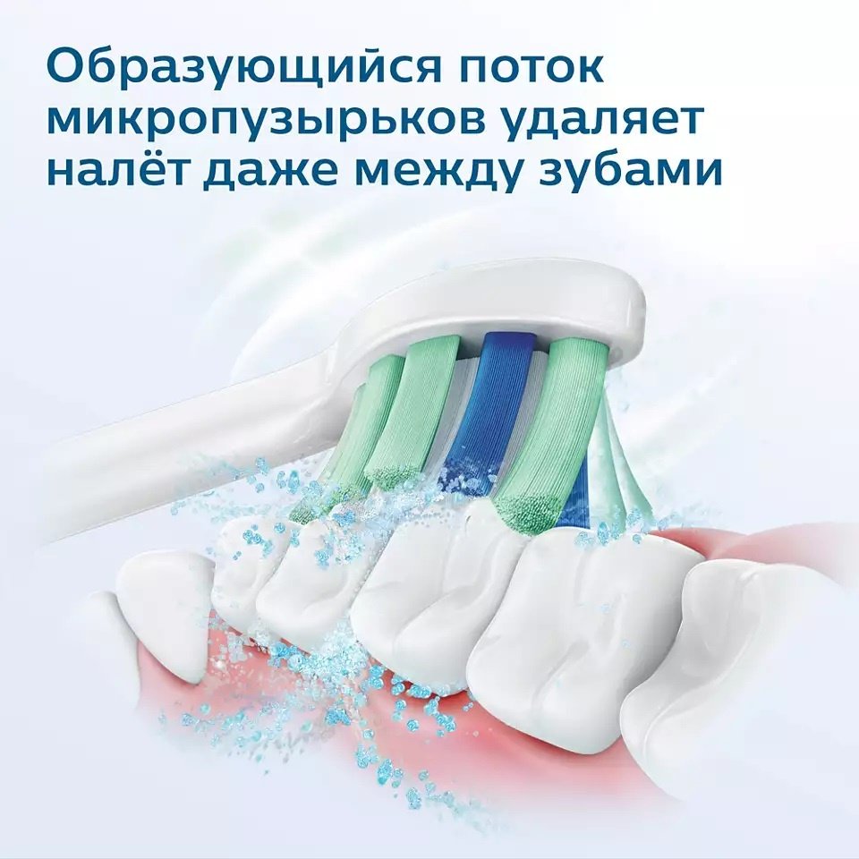 Электрическая щетка Philips звуковая Sonicare 2100 Series HX3651/11 щетина средняя купить,0