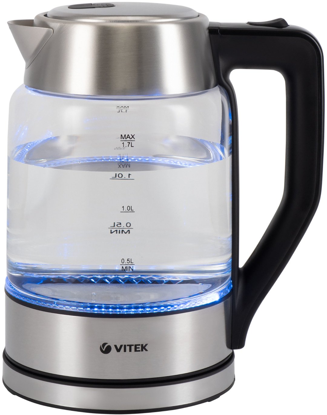 Электрочайник Vitek VT-7043 серебристый купить,0