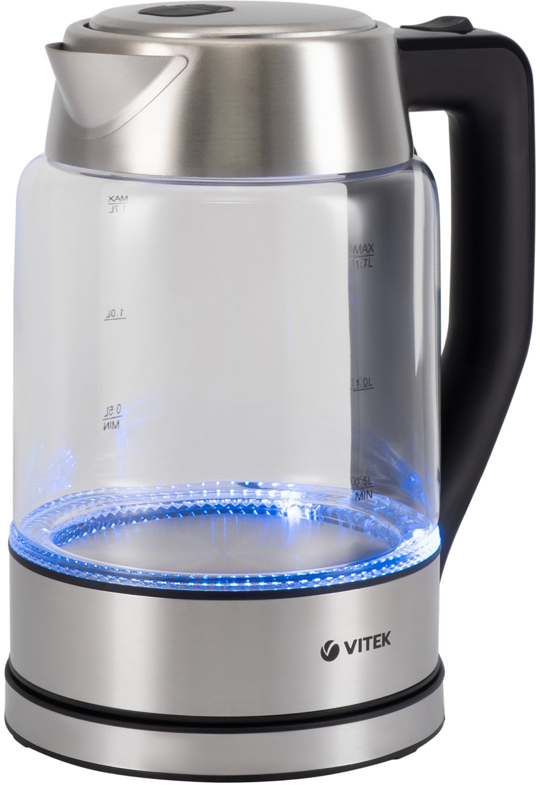 Электрочайник Vitek VT-7043 серебристый купить,0