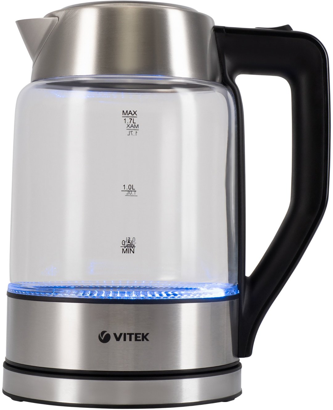 Электрочайник Vitek VT-7043 серебристый купить,0
