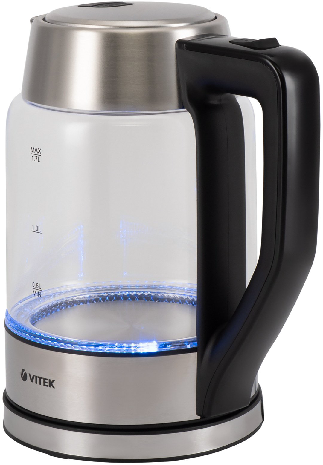 Электрочайник Vitek VT-7043 серебристый купить,NaN
