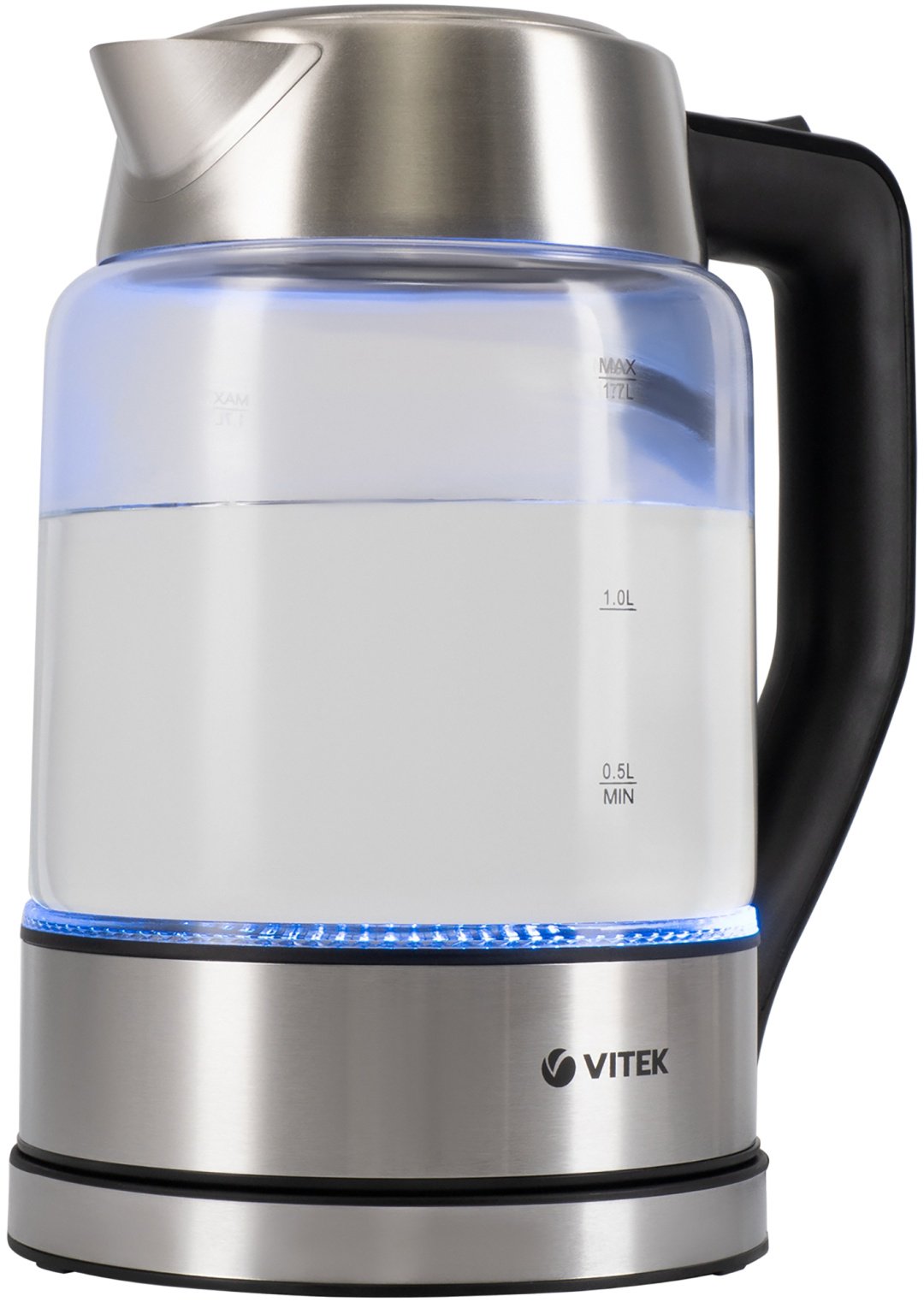 Электрочайник Vitek VT-7043 серебристый купить,0