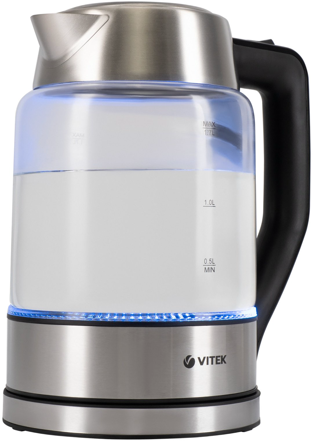 Электрочайник Vitek VT-7043 серебристый купить,NaN
