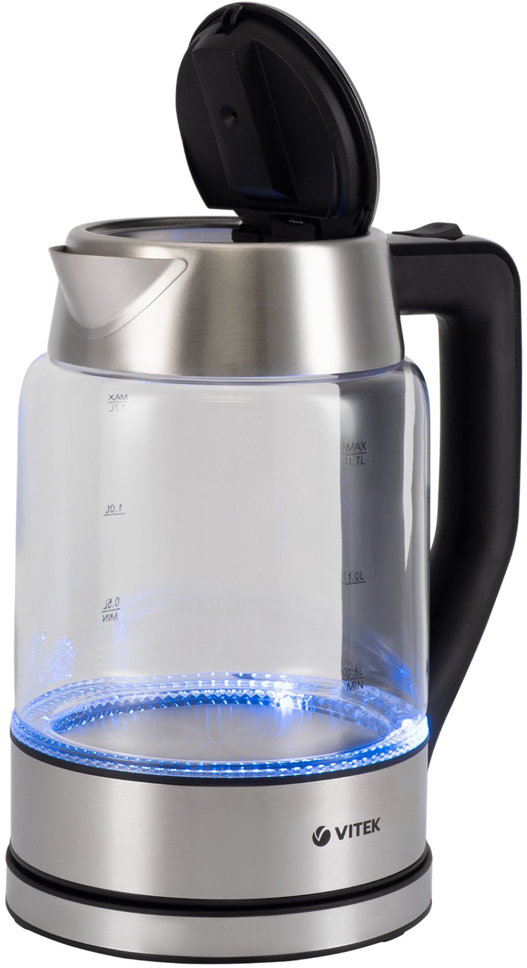 Электрочайник Vitek VT-7043 серебристый купить,NaN