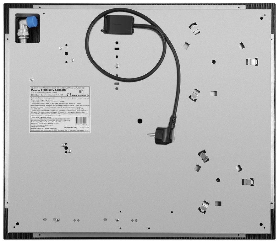 Варочная поверхность MAUNFELD EEHG.642VC.2CB/KG черный