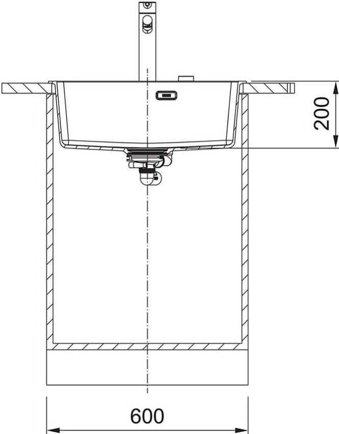 Кухонная мойка Franke MRG 610-54 черный матовый (114.0661.699) врезная 59х50х20 см, искусственный камень, тон черный купить,0