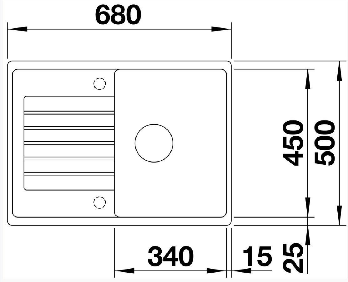 Кухонная мойка Кухонная мойка BLANCO Zia 45 S Compact белый (524725) купить,0