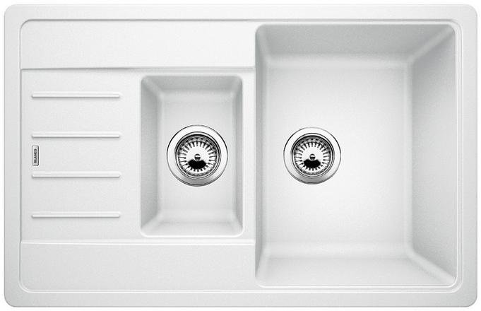 Кухонная мойка Blanco врезная Legra 6S compact белый/521304 78x19 белый