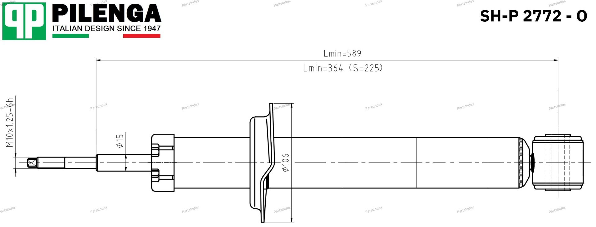 Амортизатор PILENGA Амортизатор Подвески SHP2772O купить,NaN
