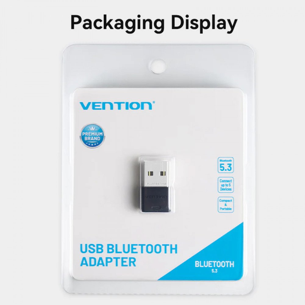 Bluetooth адаптер Vention Vention NAHB0 черный купить,0