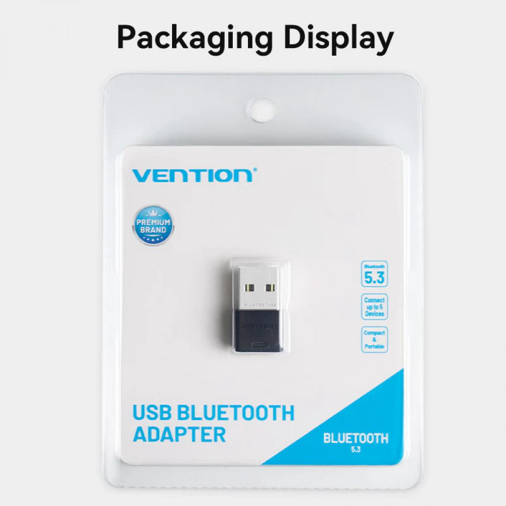 Bluetooth адаптер Vention Vention NAHB0 черный купить,6300