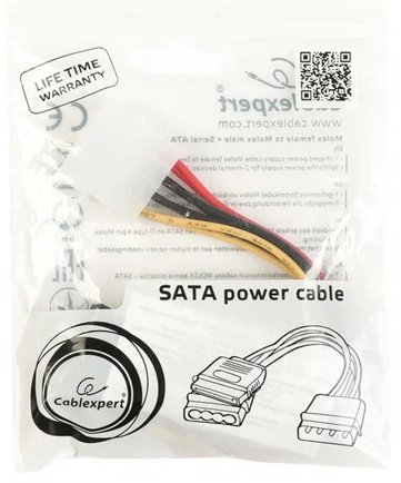 Кабель Cablexpert Molex - SATA 0.15 м CC-SATA-PSY2