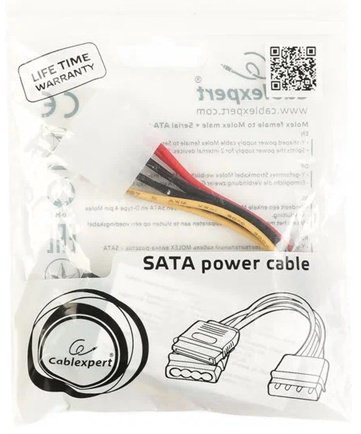 Кабель Cablexpert Molex - SATA 0.15 м CC-SATA-PSY2 купить,1072