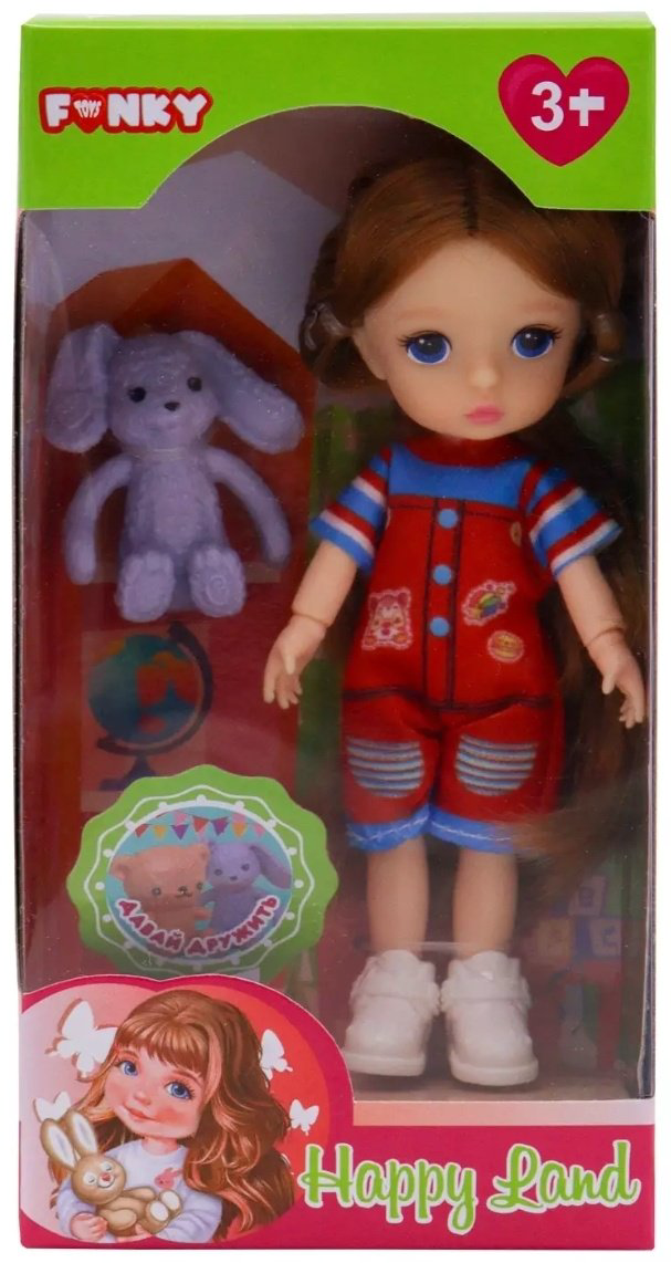 Кукла коллекционная Funky Toys Кукла с зайчиком 14 см купить,NaN