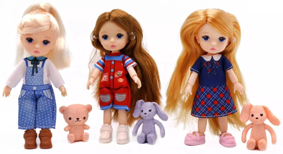Кукла коллекционная Funky Toys Кукла с зайчиком 14 см купить,NaN