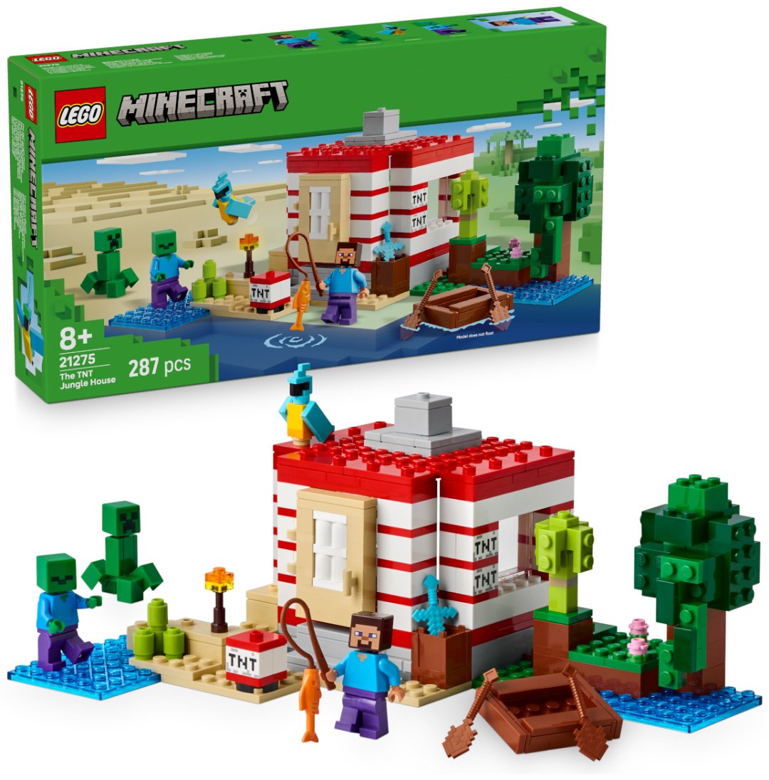 Конструктор LEGO Minecraft, деталей 287 шт