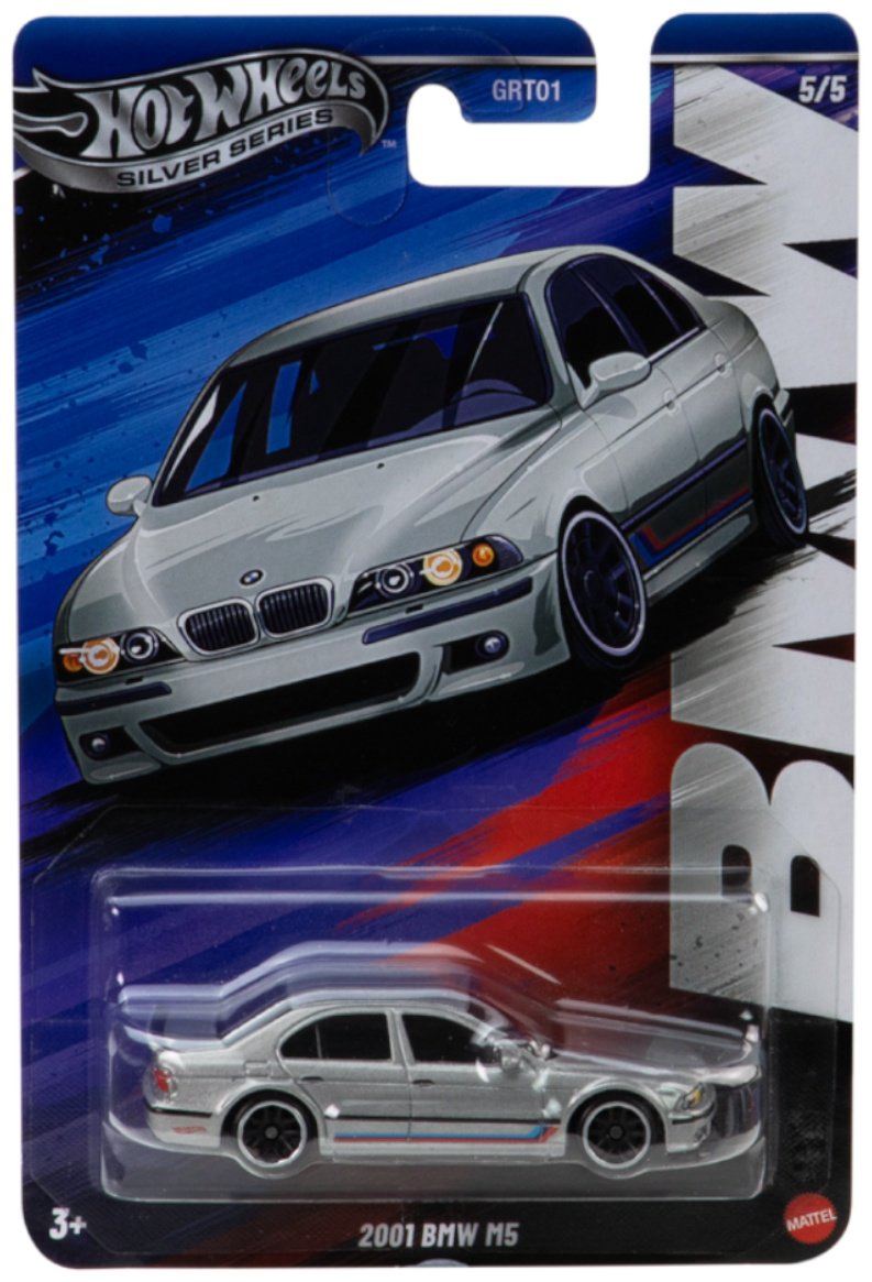 Легковая Hot Wheels Basic. Celebrations - 2001 BMW M5 серый купить,NaN