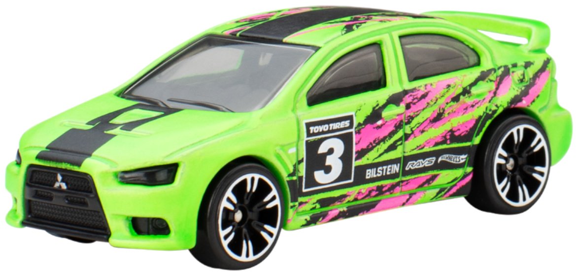 Легковая Hot Wheels 2008 Lancer Evolution зеленый
