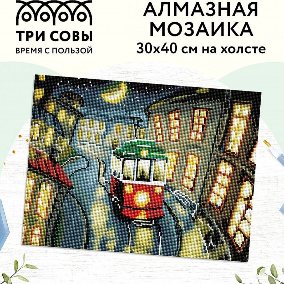 Алмазная мозаика ТРИ СОВЫ АМ3040_47543 30 см x 40 см купить,NaN