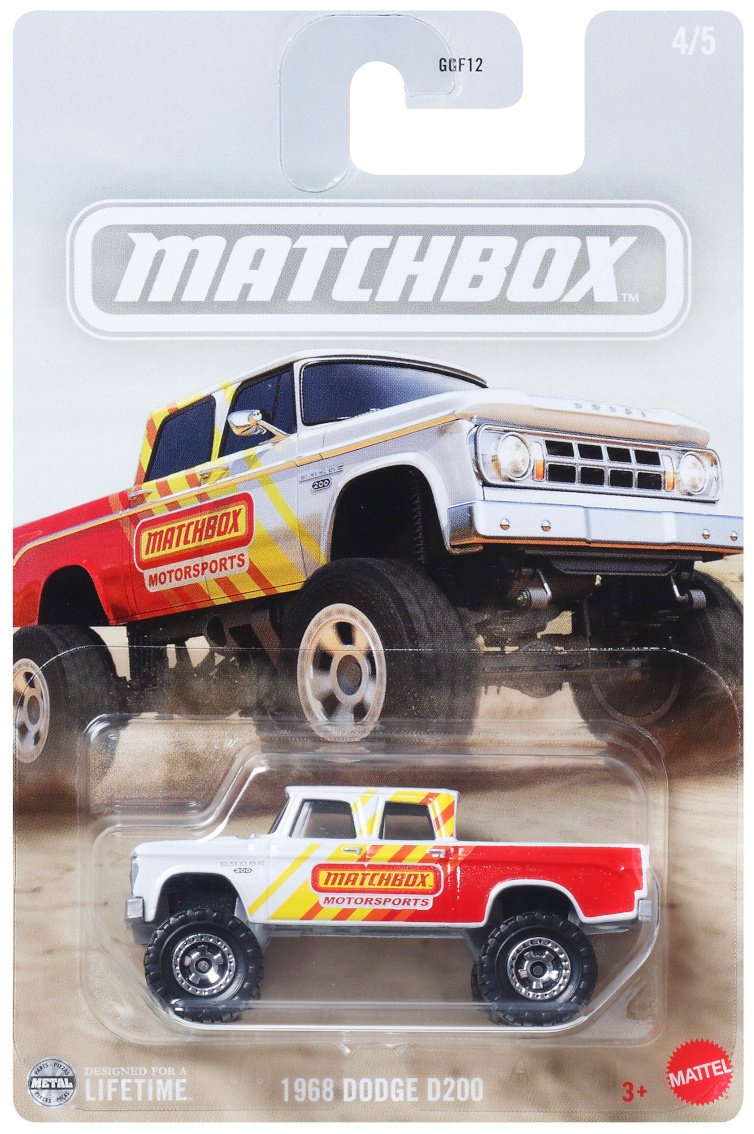 Внедорожник Matchbox 1968 Dodge D200 мультиколор купить,0