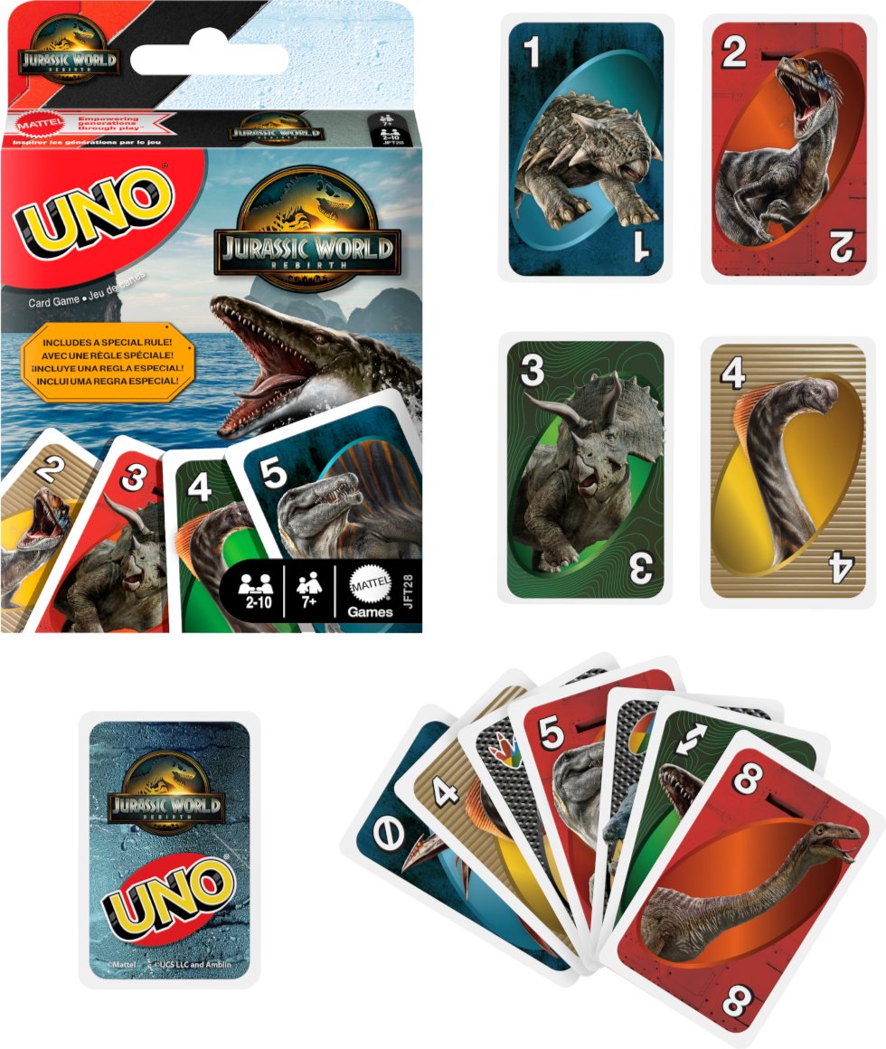 Mattel: UNO Jurassic World Rebirth купить,0