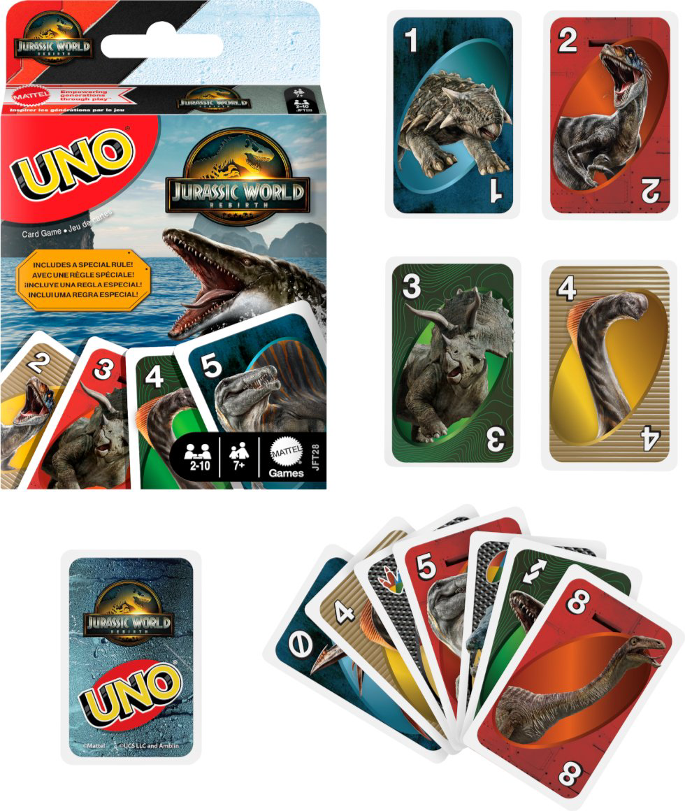 Mattel: UNO Jurassic World Rebirth купить,NaN