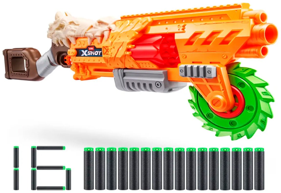 Бластеры X-Shot Horrorfire Doomsday 36732, пластик 16 шт - ForteMarket Бластеры X-Shot Horrorfire Doomsday 36732, пластик 16 шт купить,0