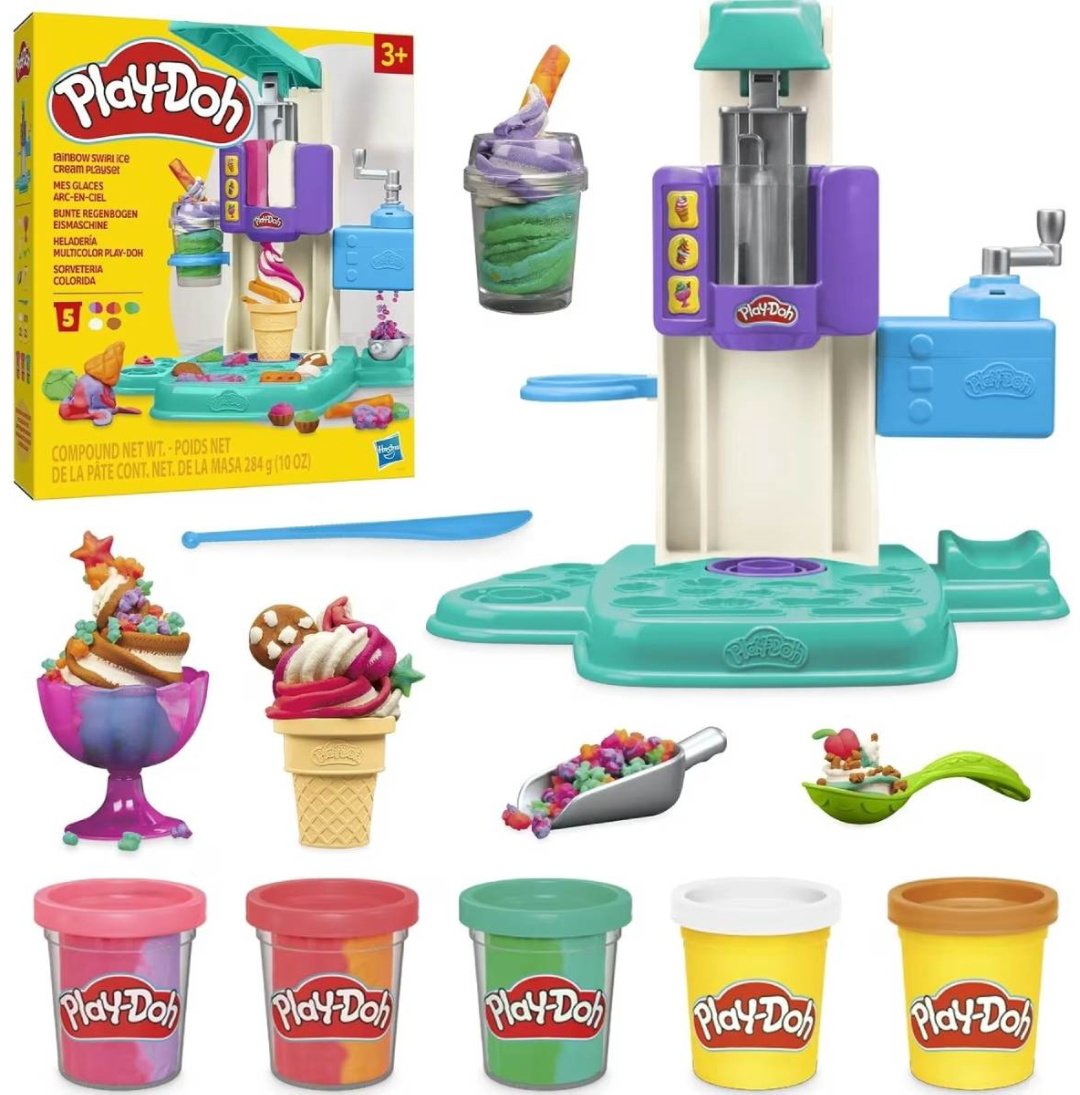 Масса для лепки Play-Doh Разноцветное мороженое количество цветов: 5 шт купить,NaN