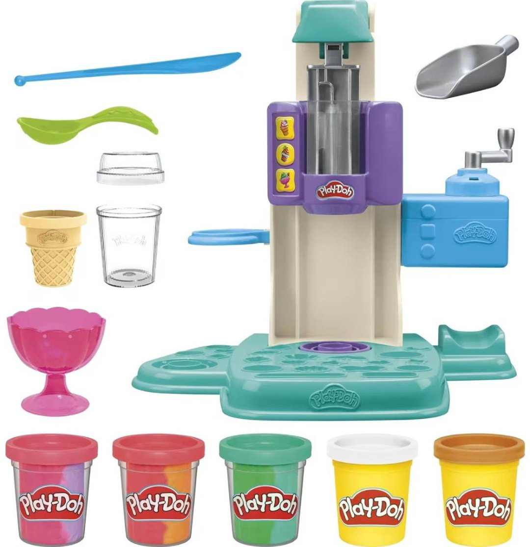 Масса для лепки Play-Doh Разноцветное мороженое количество цветов: 5 шт купить,NaN