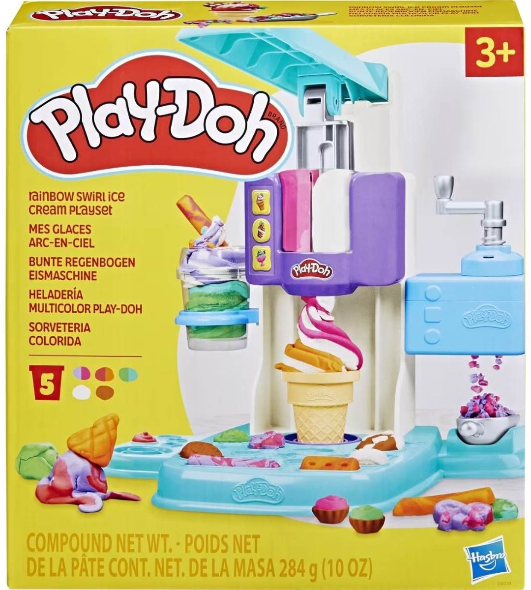 Масса для лепки Play-Doh Разноцветное мороженое количество цветов: 5 шт купить,NaN