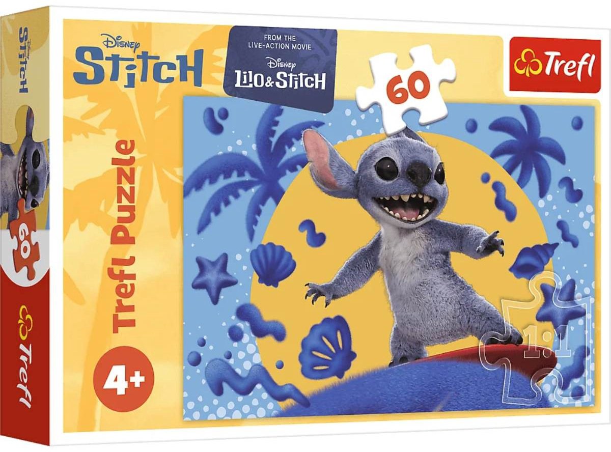 TREFL: Пазл серии Lilo&amp;Stitch "День со Стичем", 60 деталей купить,NaN