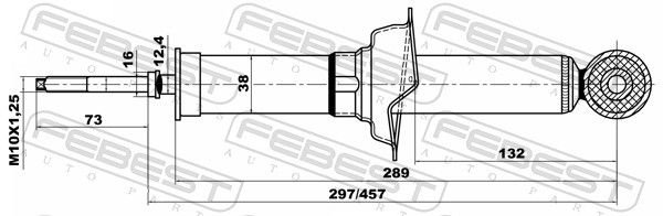 Амортизатор FEBEST задний 04658544R 1 шт купить,NaN