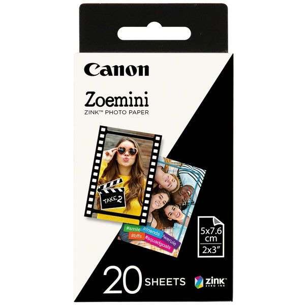 Бумага Canon Zink Paper ZP-2030 20 листов клейкая